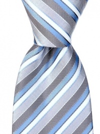 Neckties By Scott Allan - Sky Blue & Gray Men's Tie Neckties By Scott Allan - Sky Blue & Gray Men's Tie