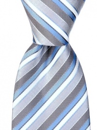 Neckties By Scott Allan - Sky Blue & Gray Men's Tie