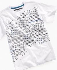 Basic gets graphic. Sean John's wear-with-everything tee will amp up his cool factor.