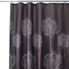 InterDesign Dandelion Shower Curtain, Cocoa, 72-Inch by 72-Inch