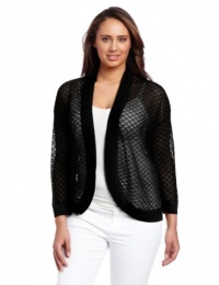 Jones New York Women's Plus-Size Long Sleeve Dolman Dress Cardigan, Jet Black, 2X Jones New York Women's Plus-Size Long Sleeve Dolman Dress Cardigan, Jet Black, 2X