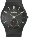 Skagen Men's 805XLTBB Sports Black Titanium Case on Mesh Watch