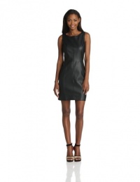 Velvet Women's Ponti And Faux Leather Sleeveless Dress, Black, Small Velvet Women's Ponti And Faux Leather Sleeveless Dress, Black, Small
