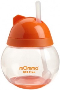 Lansinoh mOmma Straw Cup, Orange Lansinoh mOmma Straw Cup, Orange