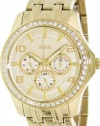 GUESS Women's U0147L2 Gold-Tone Polished Glamour Watch