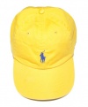 Polo Ralph Lauren Men Pony Logo Adjustable Hat Cap (One size, Yellow)