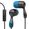 JLab JBuds Hi-Fi Noise-Reducing Ear Buds with Universal Microphone (Black / Electric Blue)