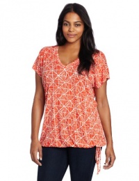Lucky Brand Women's Plus-Size Mosaic Tile Top Lucky Brand Women's Plus-Size Mosaic Tile Top
