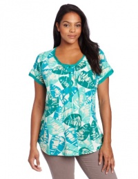 Lucky Brand Women's Plus-Size Kaylee Palm Top Lucky Brand Women's Plus-Size Kaylee Palm Top
