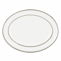 Kate Spade and Lenox join together to bring ease, elegance and understated wit to the table. Library Lane, a pattern banded with stripes, can be dressed up by mixing in Larabee Road polka dot accent plates. Dishwasher safe. Oval Platter pictured in center rear. Kate Spade and Lenox join together to bring ease, elegance and understated wit to the table. Library Lane, a pattern banded with stripes, can be dressed up by mixing in Larabee Road polka dot accent plates. Dishwasher safe. Oval Platter pictured in center rear.