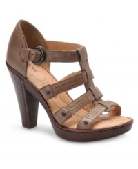 How could you be anything but happy in these sandals by Born? The Felice features fun stitching and contrasting stud accents on its sturdy leather straps. How could you be anything but happy in these sandals by Born? The Felice features fun stitching and contrasting stud accents on its sturdy leather straps.