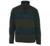 Nautica Men's One-Fourth Rugby Stripe Fleece