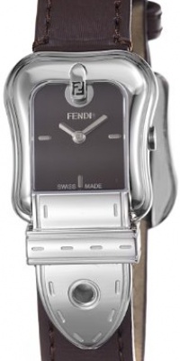 Fendi B. Fendi Ladies Brown Leather Strap Buckle Shaped Watch F370222 Fendi B. Fendi Ladies Brown Leather Strap Buckle Shaped Watch F370222