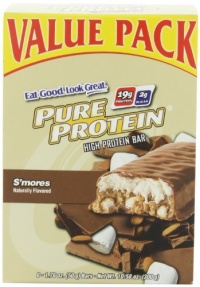 Pure Protein S'mores Value Pack 6-50 Gram Bars (Pack of 2) Pure Protein S'mores Value Pack 6-50 Gram Bars (Pack of 2)