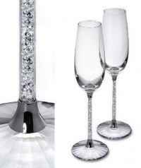 SWAROVSKI PR OF TOASTING FLUTES SWAROVSKI PR OF TOASTING FLUTES