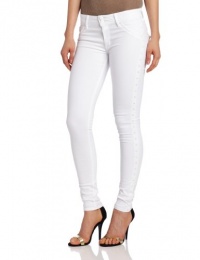 Hudson Women's Collin Skinny, Studded White, 24 Hudson Women's Collin Skinny, Studded White, 24