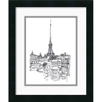 Eiffel Tower Framed Wall Art - 15W x 18H-inch Eiffel Tower Framed Wall Art - 15W x 18H-inch