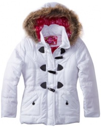 Dollhouse Girls 7-16 Toggle Bubble Jacket, White, 10/12 Dollhouse Girls 7-16 Toggle Bubble Jacket, White, 10/12