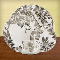 Lenox 822835 Silver Applique Fruit Bowl, White Lenox 822835 Silver Applique Fruit Bowl, White