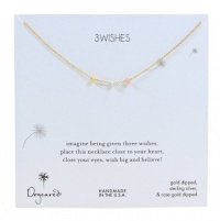 Dogeared 3 Wishes Mixed Stardust Bead 18 Gold Dipped Necklace Dogeared 3 Wishes Mixed Stardust Bead 18 Gold Dipped Necklace