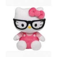 Ty Beanie Baby Hello Kitty Plush - Nerd with Glasses