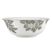 Lenox 822839 Silver Applique Serve Bowl, White Lenox 822839 Silver Applique Serve Bowl, White