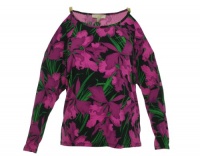 Michael Kors Women's Open Shoulder Shirt Peony XL Michael Kors Women's Open Shoulder Shirt Peony XL