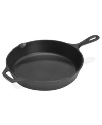 Your pick for precision in the kitchen! Made in the USA and pre-seasoned for excellence with each & every use, this cast iron skillet is ready to use right out of the box and handles every recipe with professional ease. Your pick for precision in the kitchen! Made in the USA and pre-seasoned for excellence with each & every use, this cast iron skillet is ready to use right out of the box and handles every recipe with professional ease.