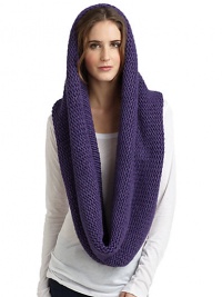 THE LOOKAllover chunky knit constructionTHE MEASUREMENT17W X 56LTHE MATERIALPolyester/woolCARE & ORIGINDry cleanImported