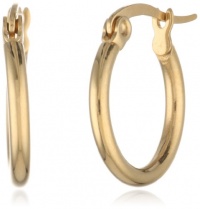 Stainless Steel 18 Karat Gold Plated Small Round Hoop Earrings Stainless Steel 18 Karat Gold Plated Small Round Hoop Earrings