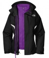 The North Face Girls Boundary TriClimate Jacket (Sizes 7S - 20XL) - black/pixie purple, m/10-12