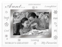 Malden Clear Expressions AUNT etched glass keepsake - 4x6 Malden Clear Expressions AUNT etched glass keepsake - 4x6
