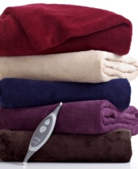 Turn up the heat! This Microplush Heated throw from sunbeam is perfect for cold days and nights with luxuriously soft texture and three heat settings to wrap you in warmth even in the coldest of times. Turn up the heat! This Microplush Heated throw from sunbeam is perfect for cold days and nights with luxuriously soft texture and three heat settings to wrap you in warmth even in the coldest of times.