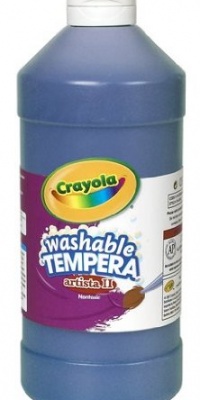Crayola Tempera Washable Paint 32-Ounce Plastic Squeeze Bottle, Blue Crayola Tempera Washable Paint 32-Ounce Plastic Squeeze Bottle, Blue