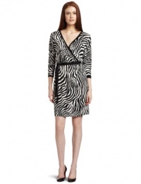 Karen Kane Women's Zebra Wrap Dress Karen Kane Women's Zebra Wrap Dress