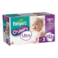 Pampers Cruisers Ultra Diapers Size 3, 132 Count Pampers Cruisers Ultra Diapers Size 3, 132 Count