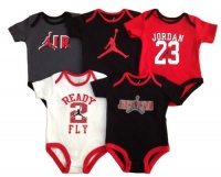 Nike Jordan Infant New Born Baby Bodysuit Layette Sets 5 PCS; PLUS A FREE GIFT CELL PHONE ANTI-DUST PLUG (6-9 MONTHS) Nike Jordan Infant New Born Baby Bodysuit Layette Sets 5 PCS; PLUS A FREE GIFT CELL PHONE ANTI-DUST PLUG (6-9 MONTHS)