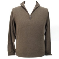 Maglierie Di Perugia MDP IU 1803 TOR Silk/Cashmere Mock Neck Half Zip Taupe Men's Sweater (50) Maglierie Di Perugia MDP IU 1803 TOR Silk/Cashmere Mock Neck Half Zip Taupe Men's Sweater (50)