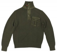 Polo Ralph Lauren Men's Combed Cotton 1/2 Zip Mockneck Sweater (X-Large, Expedition Olive) Polo Ralph Lauren Men's Combed Cotton 1/2 Zip Mockneck Sweater (X-Large, Expedition Olive)