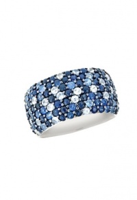 Effy Jewlery Balissima Splash Blue Sapphire Ring, 3.26 TCW Ring size 9