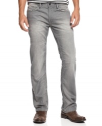 With the throwback look and feel of an old favorite, these straight-leg jeans from Buffalo David Bitton are ready to jump right into your out-of-office lineup. With the throwback look and feel of an old favorite, these straight-leg jeans from Buffalo David Bitton are ready to jump right into your out-of-office lineup.