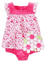 First Impressions Infant Girls Pink & White Floral Sunsuit, 0-3M First Impressions Infant Girls Pink & White Floral Sunsuit, 0-3M