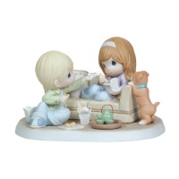 Precious Moments Ltd Ed Couple Eating Chinese Take Out Figurine Precious Moments Ltd Ed Couple Eating Chinese Take Out Figurine