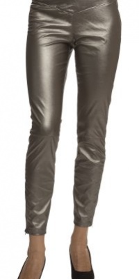 (12H7411) Blank NYC Vegan Side Zip Leather Legging in Pewter Size: 31 (12H7411) Blank NYC Vegan Side Zip Leather Legging in Pewter Size: 31