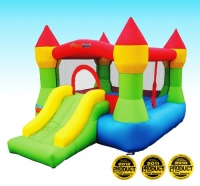 Bounceland Castle W/Hoop Inflatable Bounce House Bouncer Bounceland Castle W/Hoop Inflatable Bounce House Bouncer