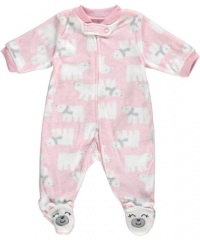 Carter's Little Polar Bear Footed Coverall (Sizes NB - 9M) - pink, 6 months Carter's Little Polar Bear Footed Coverall (Sizes NB - 9M) - pink, 6 months