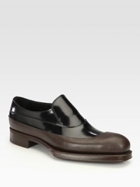 Loafer style with dipped rubber design and exaggerated sole.Leather/rubber upperLeather liningRubber soleMade in Italy