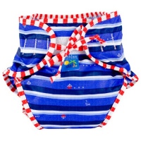 Kushies Swim Diaper, Blue Ahoy Print, Medium Kushies Swim Diaper, Blue Ahoy Print, Medium