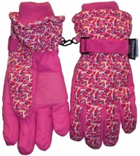 N'ice Caps Geo Print Ski Glove for Girls