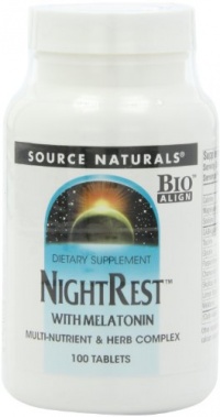 Source Naturals NightRest with Melatonin, 100 Tablets Source Naturals NightRest with Melatonin, 100 Tablets
